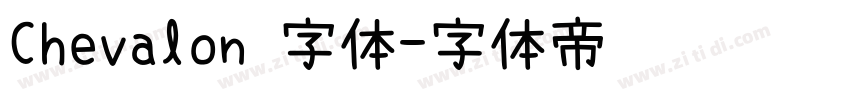 Chevalon 字体字体转换